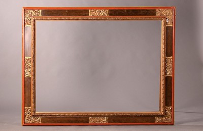 Renaissancestil-Rahmen, um 1880/90, z.T. goldfarbig gefasst, im Zeitstil 1520/60, Rahmen z.T. best., ca. Außenmaße 150x115.5 cm, Innenmaße ...