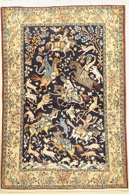 Ghom alt, Persien, ca. 50 Jahre, Wolle mit Seide, ca. 200 x 133 cm, EHZ: 2