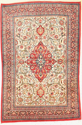 Bidjar Kork fein, Persien, um 1950, Korkwolle, ca. 203 x 132 cm, EHZ: 2, (Mottenfraß im Randbereich)