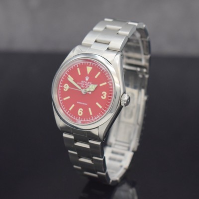 ROLEX Herrenarmbanduhr Oyster Perpetual Air- King Precision, Automatik, Ref. 5500/1002, Schweiz um 1973, Edelstahlgeh. inkl. Oysterband Ref. 78350 ...