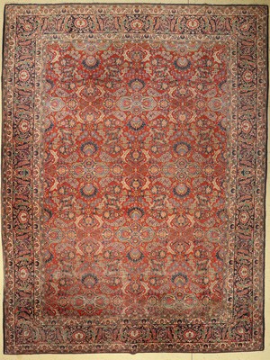 Keschan Kork alt, Persien, um 1920/1930, Korkwolle, ca. 420 x 315 cm, EHZ: 5