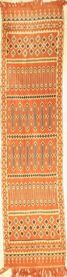 Ikat Textil, Indonesien, um 1920, Baumwolle, ca. 256 x 62 cm, paar kleine Löcher