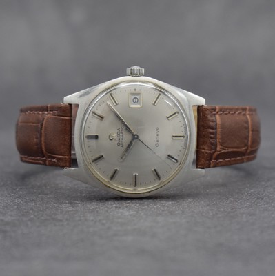 OMEGA Geneve Herrenarmbanduhr, Schweiz um 1968, Automatik, Ref. 166.041, Edelstahlgeh., Boden geschr., Omega Krone, vers. Zifferbl. m. aufges. ...
