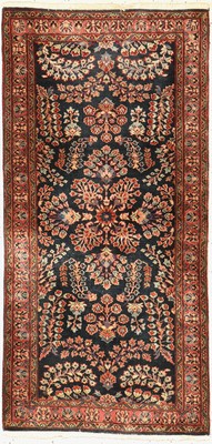 Sarogh Mohajeran fein, Indien, ca. 40 Jahre, Korkwolle, ca. 160 x 78 cm, EHZ: 2