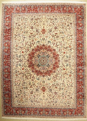 Esfahan fein, China, ca. 40 Jahre, Korkwolle, ca. 404 x 300 cm, EHZ: 2
