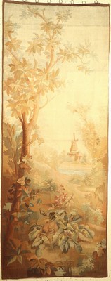 Feine Flämische Tapesseri, antik, Fragment Flandern, 19 Jhd. , Wolle gewebt auf Baumwolleca, 310 x 123 cm, EHZ: 2(guter Zustand).