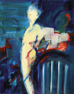 Gisela Siegel, zeitgenössische Künstlerin, war in Lübeck ansässig, tätig als Dozentin für Gestaltung der Werkschule dort, hier: Acryl/Lwd, ...