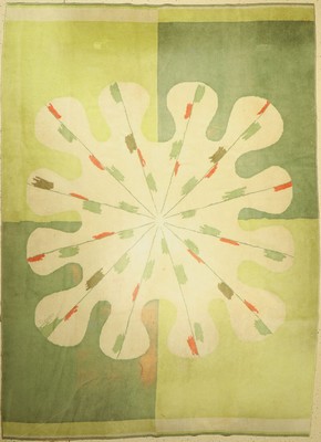 Jugendstil Tufting, Österreich, um 1930, Wolle, ca. 343 x 250 cm, EHZ: 3