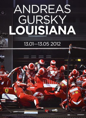 Andreas Gursky, geb. 1955, "Louisiana Museum 2012", Offsetlitho, handsign., gerahmt unter Plexiglas, gesamt ca. 89x67 cm