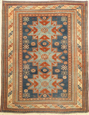Kazak antik, Kaukasus, Ende 19 Jhd, Wolle auf Wolle, ca. 164 x 126 cm, EHZ: 3-4