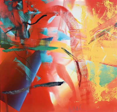 Gerhard Richter, geb. 1932, , Offset auf Karton, handsigniert, nur wenige handsignierte Exemplare, aus 1991, Hrsg. Achenbach Art Edition Düsseldorf ...