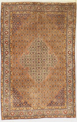 Bidjar Kork fein, Persien, ca. 40 Jahre, Korkwolle, ca. 214 x 140 cm, Reinigungsbedürftig, EHZ: 2