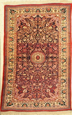 Turkestan alt, um 1940, Wolle auf Wolle, ca. 209 x 129 cm, EHZ: 2-3