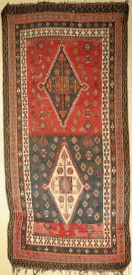 Yürück Kelim antik, Türkei, um 1910, Wolle auf Wolle, ca. 320 x 150 cm, EHZ: 3