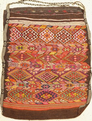Anatolischer Sumakh Sack, Türkei, ca. 60 Jahre, Wolle auf Wolle, ca. 120 x 94 cm, EHZ: 2-3