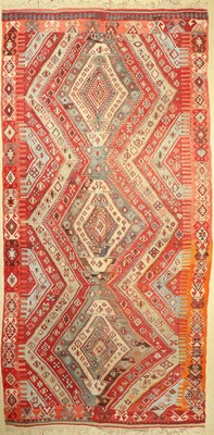 Anatol Kelim antik, Türkei, um 1900, Wolle auf Wolle, ca. 402 x 209 cm, EHZ: 3