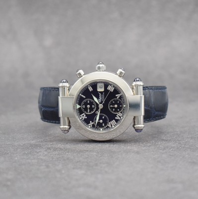 CHOPARD Armbandchronograph Imperiale Referenz 37/8209-33, Automatik, Schweiz um 2000, Boden 8-fach verschr., Lederband m. orig. Dornschl., schwarzes ...