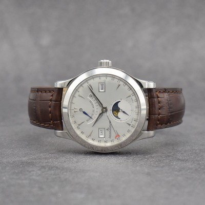 Jaeger-LeCoultre Herrenarmbanduhr Master Calendar Referenz 147.8.41.S, Automatik, Edelstahlgeh. inkl. orig. Lederband m. dopp. Faltschl., beids. ...