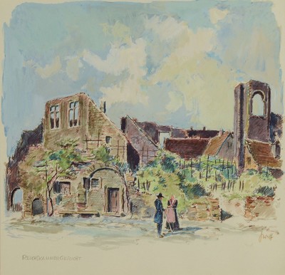 Karl Graf, 1902-1986 Speyer, 2 Aquarelle, Unterschiessberger Mühle und Reichskammergericht, beide betitelt und signiert, je ca. 30x32cm, PP, u.Gl., ...