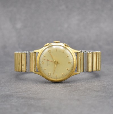 JUNGHANS Armbandwecker Kaliber 89, Deutschland um 1960, Handaufzug, verg. Metallgeh. altersbed. ber., 20 St., Geh- & Weckw. 1 Federhaus, ...