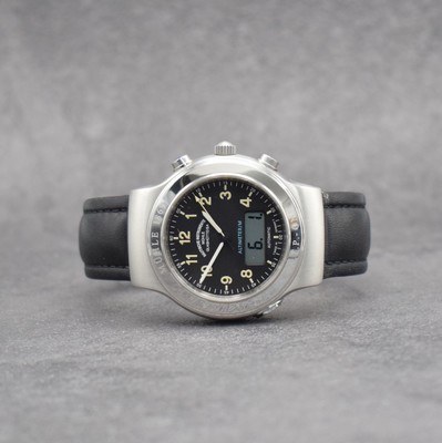 MÜHLE Glashütte/SA Nautische Instrumente Altimeter/M Herrenarmbanduhr, Schweiz um 2005, Automatik m. elektronisch. Höhenmesser, massives beids. ...