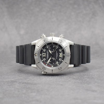 SCHAUMBURG WATCH Aquamatic Professional 3300ft/1000m Herrenarmbanduhr mit Chronograph, Deutschland um 2008, Automatik, verschr. Geh. in Stahl, eins. ...