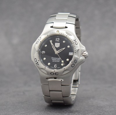 TAG HEUER Herrenarmbanduhr Modellserie Kirium, Schweiz um 2000, Automatik, Chronometer in Edelstahl inkl. Gliederband, Boden & Krone verschr., eins. ...