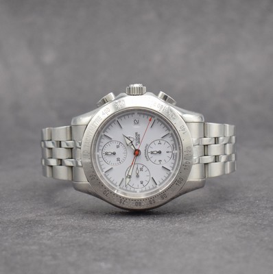 TUDOR Chronautic Herrenarmbanduhr mit Chronograph, Schweiz verk. lt. beil. orig. Zertifikat 12/2007, Automatik, Ref. 79380, verschr. Edelstahlgeh. ...