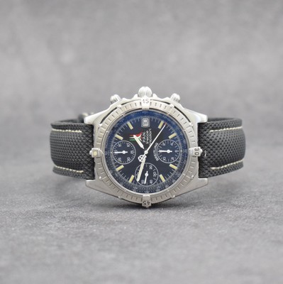 BREITLING Armbandchronograph aus der Serie Kunstflugstaffeln hier P.A.N. frecce tricolori in Stahl, Automatik, Ref. A1350.1, auf 4.000 Stück ...