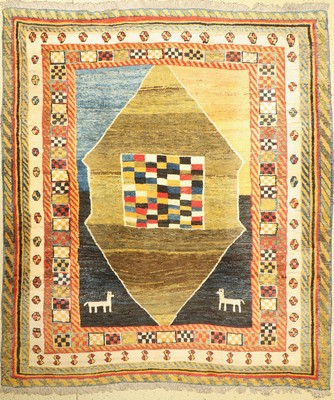Gabbeh alt, Persien, ca. 40 Jahre, Wolle auf Wolle, ca. 290 x 258 cm, EHZ: 2