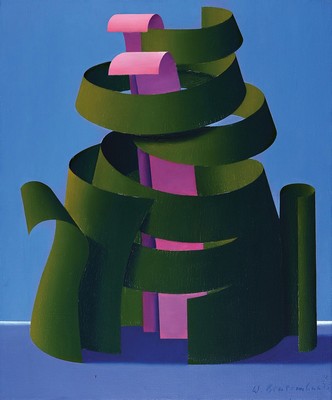 Wilhelm Beuermann, 1937-2006, "Castello", Öl/Lwd, re. unten sign., R. ca. 63x53 cm