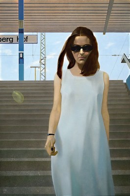 Alexander Timofeev, geb. 1971, "Nina", Öl/Lwd, verso sign., dat. 1997, R. ca. 97x66 cm