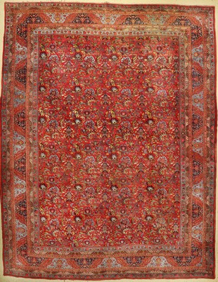 Bidjar fein antik, Persien, um 1910/1920, Wolle geknüpft auf Baumwolle, ausgefallenes Allover Muster, sehr hochwertige Wollqualität, ca. 440 x 344 ...