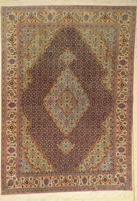 Täbriz fein(50Raj), Persien, ca. 60 Jahre, Korkwolle mit Seide, ca. 210 x 150 cm, EHZ: 2