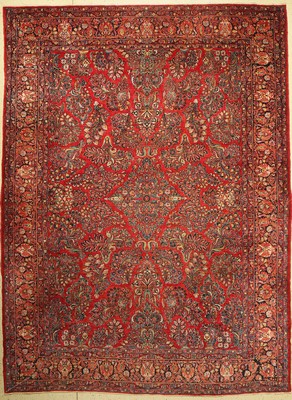 Us Re-Import Sarogh, Persien, um 1920, Wolle auf Baumwolle, ca. 363 x 269 cm, EHZ: 2