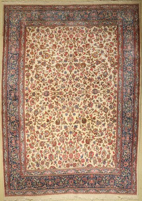 Kerman alt, Persien, ca. 60 Jahre, Wolle auf Baumwolle, ca. 415 x 300 cm, EHZ: 2-3 (Fleckig).