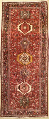 Garadjeh alt, Persien, um 1930/1940, Wolle auf Baumwolle, ca. 390 x 166 cm, EHZ: 2-3