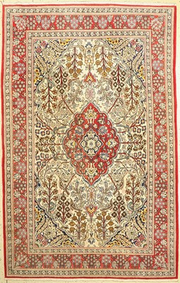 Ghom alt, Persien, ca. 60 Jahre, Wolle Seide, ca. 223 x 145 cm, EHZ: 2