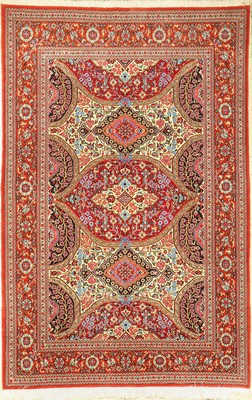 Ghom Kork, Persien, ca. 50 Jahre, Korkwolle, ca. 213 x 140 cm, EHZ: 2