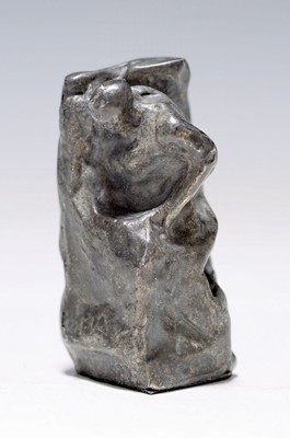 Alfred Hrdlicka, 1928-2009, Studie zu Anthropos, Skulptur, Zinn versilbert, num. 1221, ca. 6.5x3x3cm