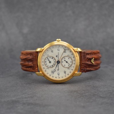 MAURICE LACROIX Herrenarmbanduhr Regulateur Referenz 53401, Handaufzug, Schweiz um 1991, auf 999 Stück limitiertes Sondermodell, verg. Metallgeh. ...