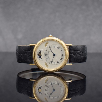 BREGUET Herrenarmbanduhr Classic Referenz BA 3330 in GG 750/000, Automatik, Schweiz um 2000, 3-teil. Geh. inkl. orig. Lederband m. orig. GG 750/000 ...