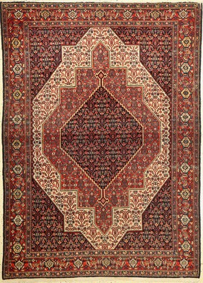 Senneh fein alt, Persien, um 1920, Wolle auf Wolle, ca. 195 x 142 cm, EHZ: 3