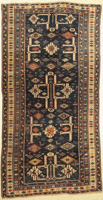 Blattgabel Schirwan antik, Kaukasus, um 1900, Wolle auf Wolle, ca. 265 x 136 cm, EHZ: 3
