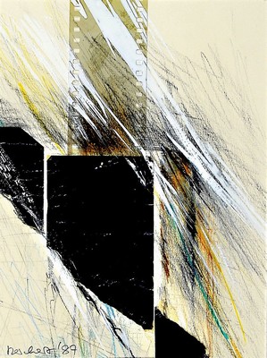 Elisabeth Reichert, 1940-1912, Konvolut aus 4 Collagen, je sign. und dat. PP, je gesamt ca. 42x35 cm