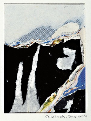 Elisabeth Reichert, 1940-1912, Konvolut aus 4 Collagen, je sign. und dat., je unter PP, je gesamt ca. 42x35 cm