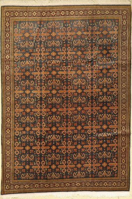 Azerbaidjan(Perpedil), ca. 60 Jahre, Wolle auf Baumwolle, ca. 293 x 203 cm, Leichte Gebrauchsspuren am Randbereich
