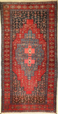 Senneh alt, Persien, ca. 60 Jahre, Wolle auf Baumwolle, ca. 272 x 140 cm, guter Zustand(kleiner Fleck)