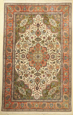 Täbriz alt, Persien, um 1950, Wolle auf Baumwolle, ca. 310 x 200 cm,guter Zustand Reinigungsbedürftig.