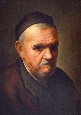 Deutscher Meister, um 1700, Porträt eines Predigers, feine lasierende Malerei, meisterliches Inkarnat und hohe Stofflichkeit, Öl/Holz, l. rest., ...
